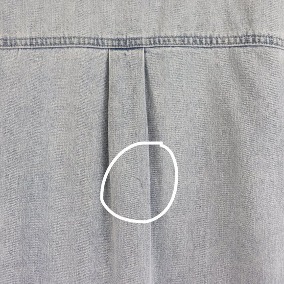 NWT ROLLA'S Slouch Denim Shirt in Bleach Blue XS - Picture 8 of 8